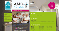 Desktop Screenshot of amc-praxisklinik.de