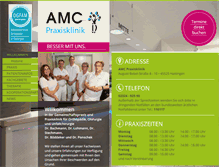 Tablet Screenshot of amc-praxisklinik.de